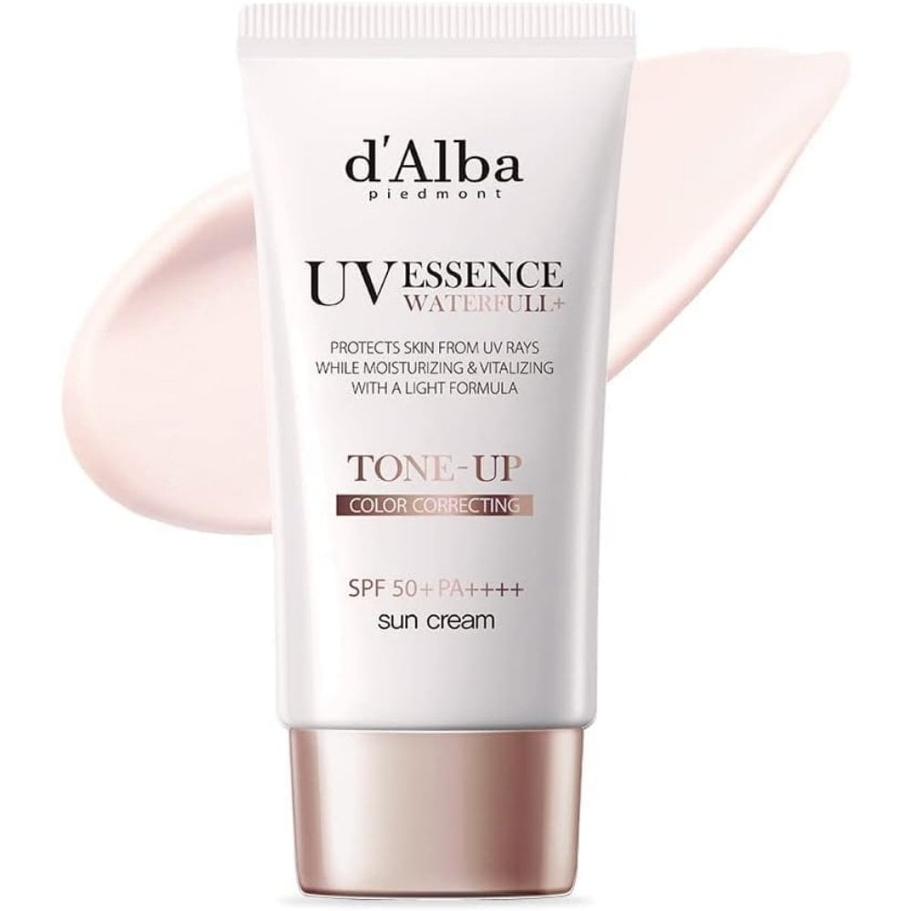 D'Alba UV Essence Waterfull Tone-Up Colour Correcting Sun Cream SPF50+ 50ml