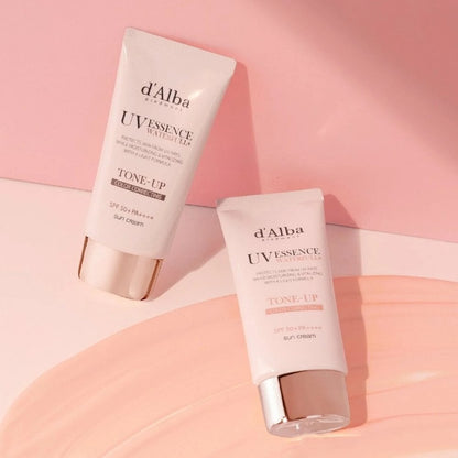 D'Alba UV Essence Waterfull Tone-Up Colour Correcting Sun Cream SPF50+ 50ml