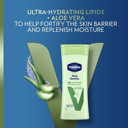 Vaseline Intensive Care 48h Light Moisture Aloe Soothe Body Lotion 400ml