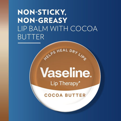Vaseline Lip Therapy Cocoa Butter Lip Balm Tin 20g