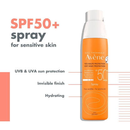 Avene Very High Protection Spray Sun Cream SPF50+ 200ml