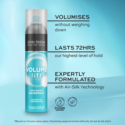 John Frieda Volume Lift Lightweight Hairspray 250ml