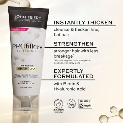 John Frieda Volume PROFiller+ Thickening Shampoo & Conditioner Twin 2 x 250ml