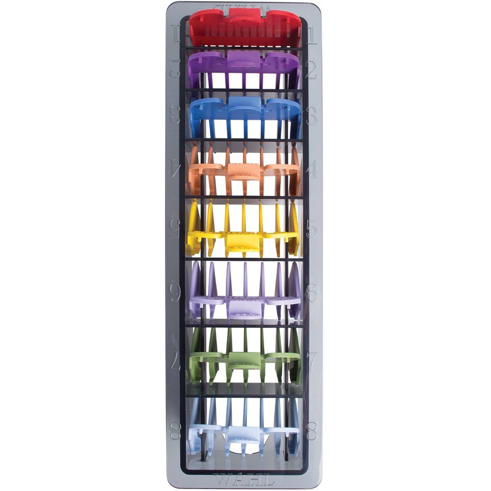 Wahl Professional Coloured Clipper Attachments 1-8