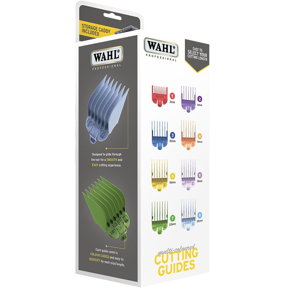 Wahl Professional Coloured Clipper Attachments 1-8