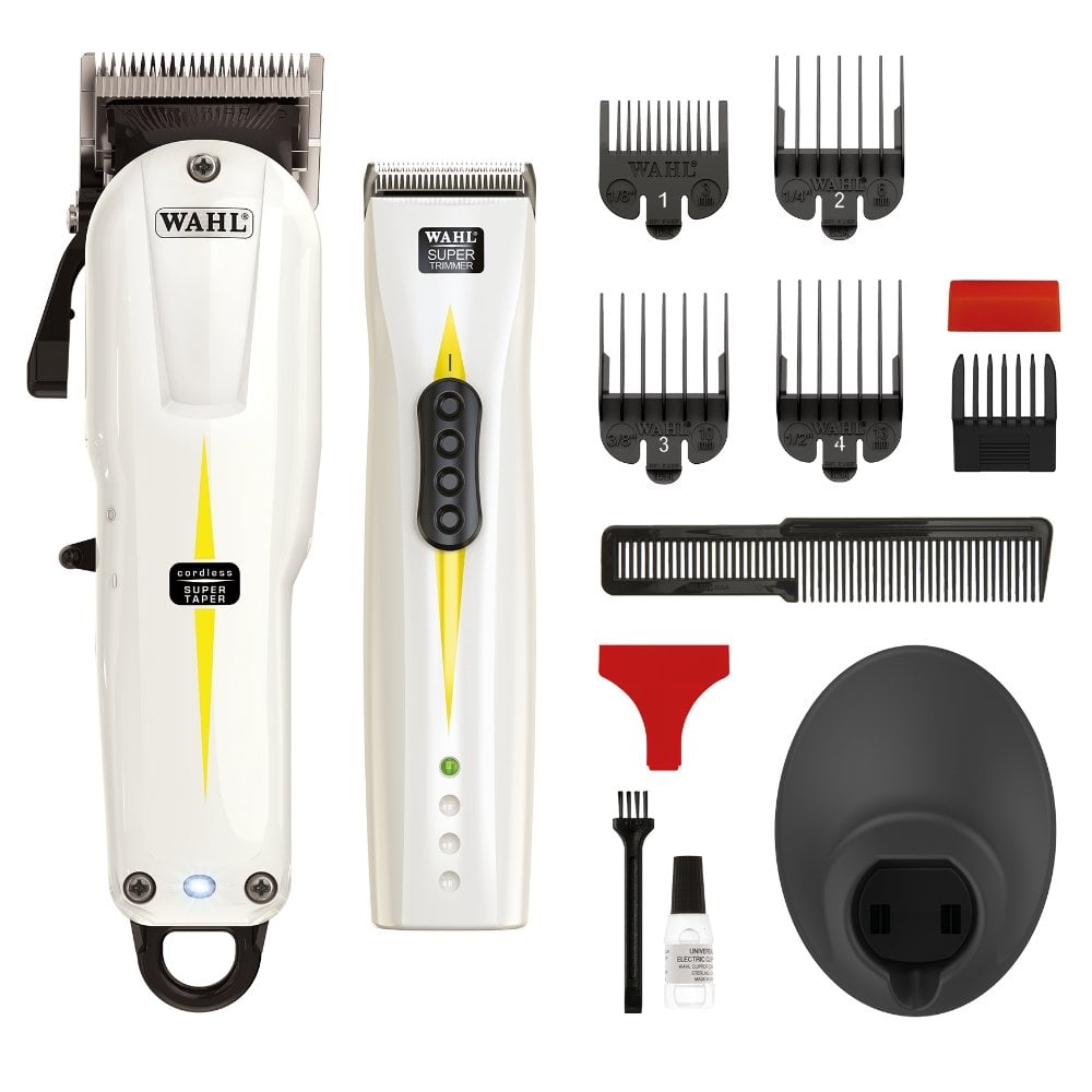 Wahl Professional Cordless Super Taper Hair Clipper & Super Trimmer Pack