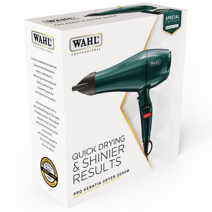 Wahl Professional Pro Keratin Hair Dryer 2200W Midnight Green