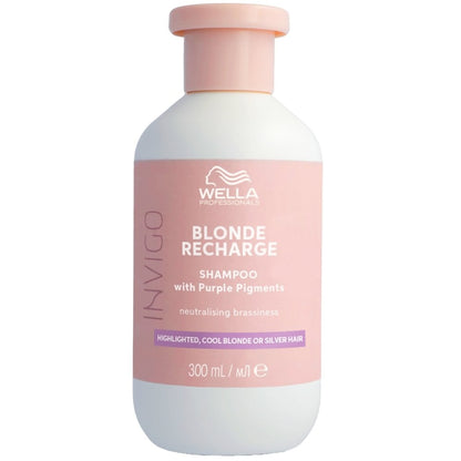 Wella Professionals Invigo Blonde Recharge Colour Refreshing Shampoo 300ml & Cool Conditioner 200ml Twin