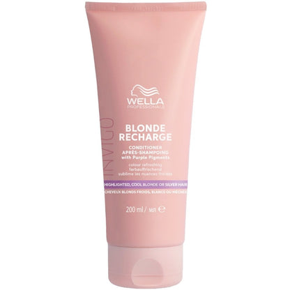 Wella Professionals Invigo Blonde Recharge Colour Refreshing Shampoo 300ml & Cool Conditioner 200ml Twin