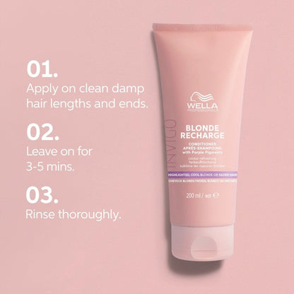 Wella Professionals Invigo Blonde Recharge Cool Blonde Colour Refreshing Conditioner 200ml