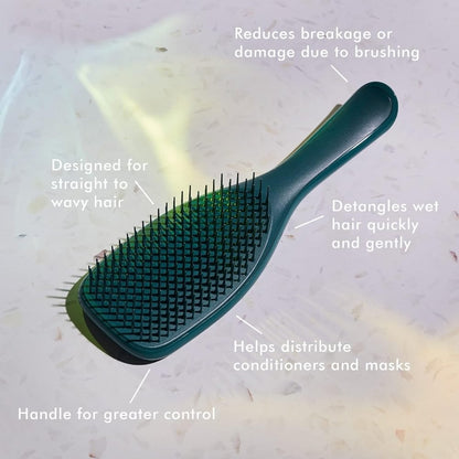 Tangle Teezer Wet Detangling Hairbrush Green Jungle