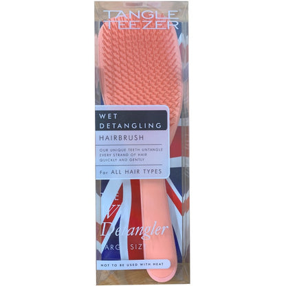 Tangle Teezer Wet Detangling Hairbrush Large Peach Glow