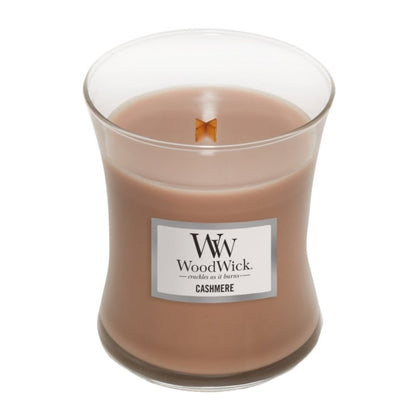 WoodWick Cashmere Medium Hourglass Jar Candle