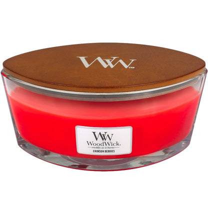 WoodWick Crimson Berries Ellipse Jar Candle