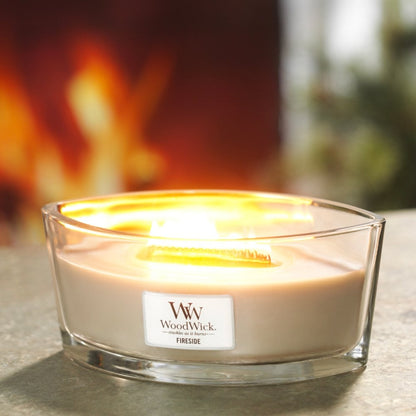 WoodWick Fireside Ellipse Jar Candle