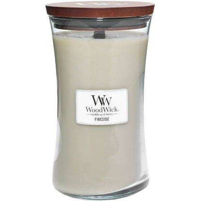 WoodWick Fireside Large Hourglass Jar Candle
