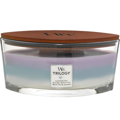 WoodWick Trilogy Calming Retreat Ellipse Jar Candle
