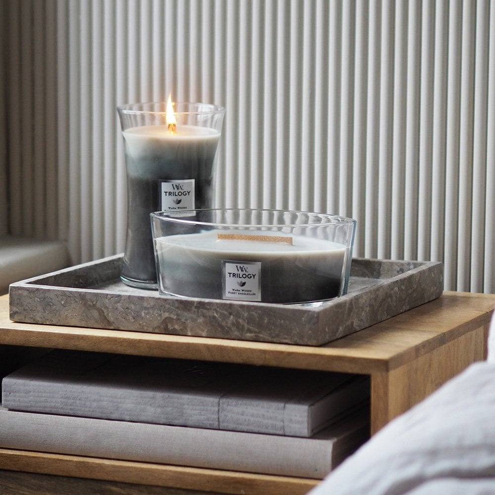 WoodWick Trilogy Warm Woods Ellipse Jar Candle