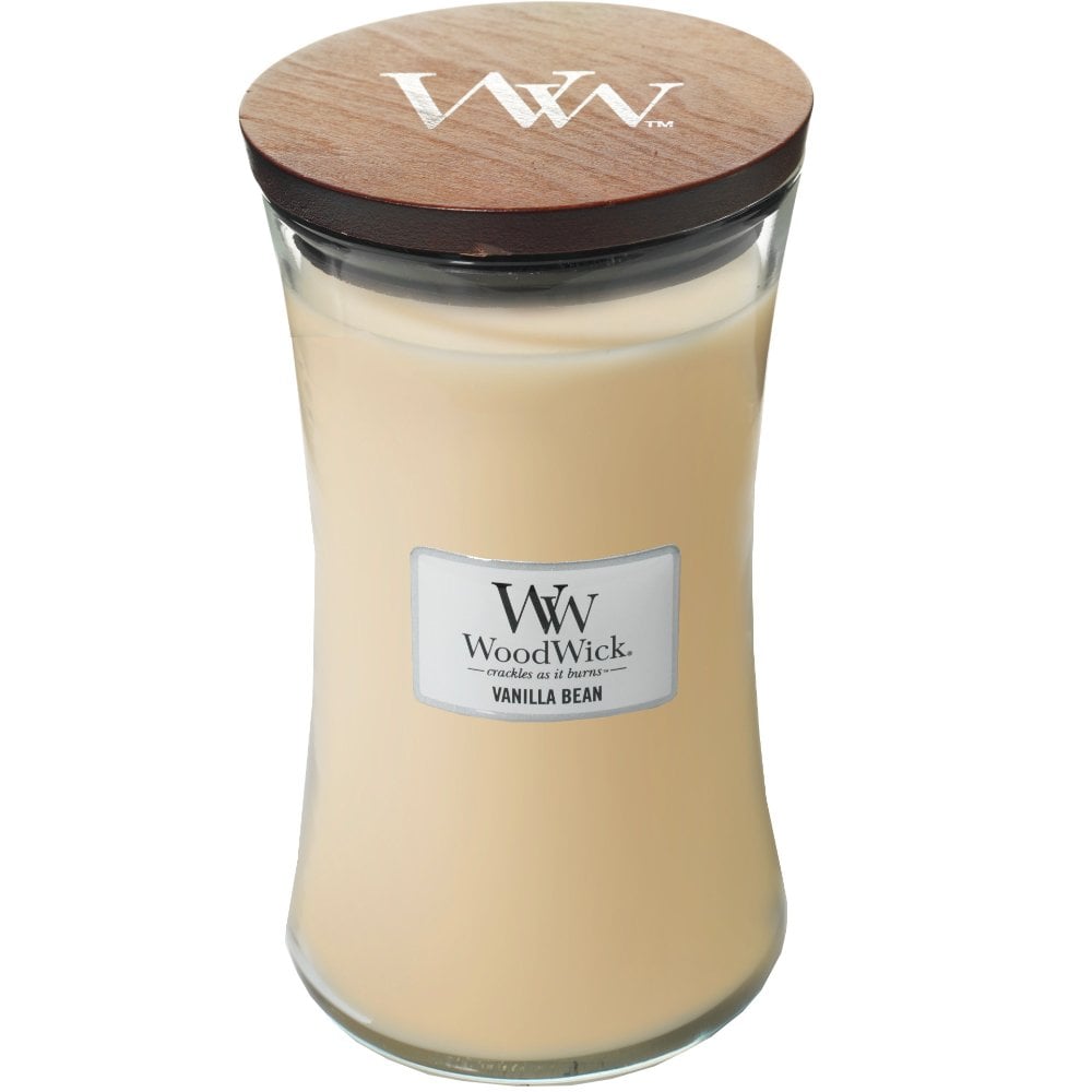 WoodWick Vanilla Bean Large Hourglass Jar Candle