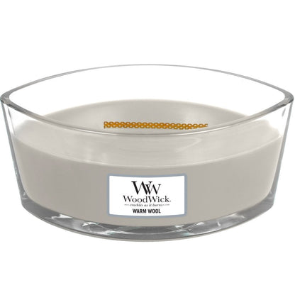 WoodWick Warm Wool Ellipse Jar Candle