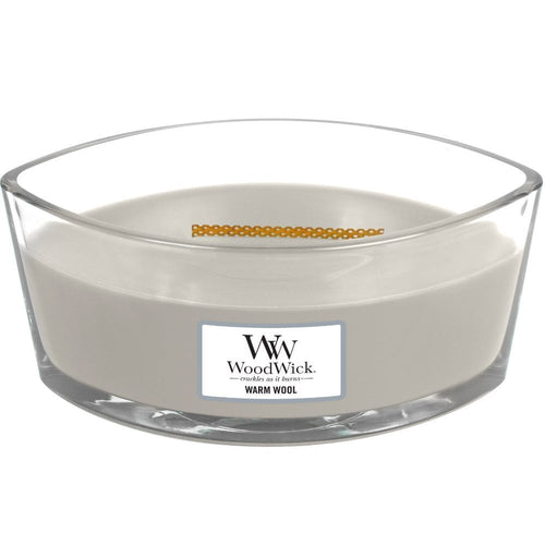 WoodWick Warm Wool Ellipse Jar Candle