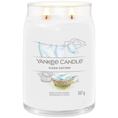 Yankee Candle Clean Cotton Large Signature Jar Candle
