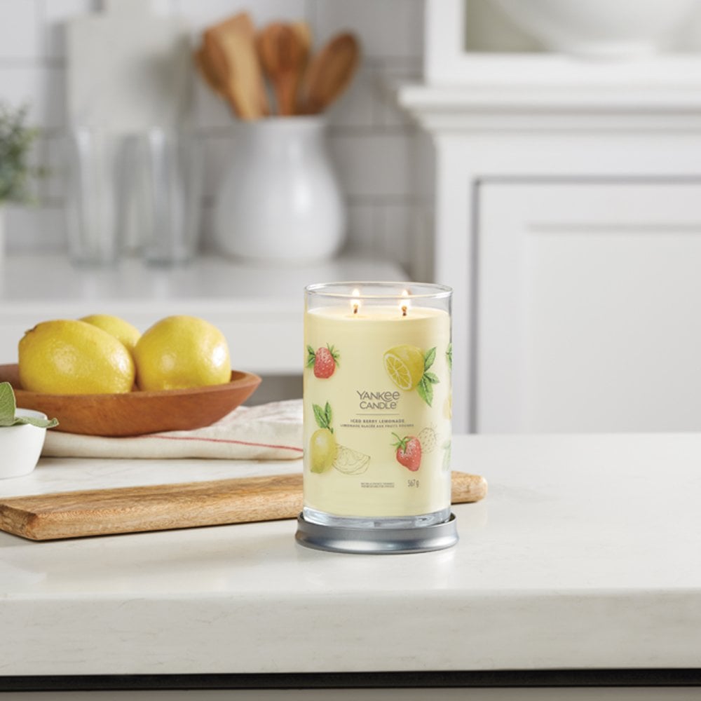 Yankee Candle Iced Berry Lemonade Large Signature Tumbler Jar Candle