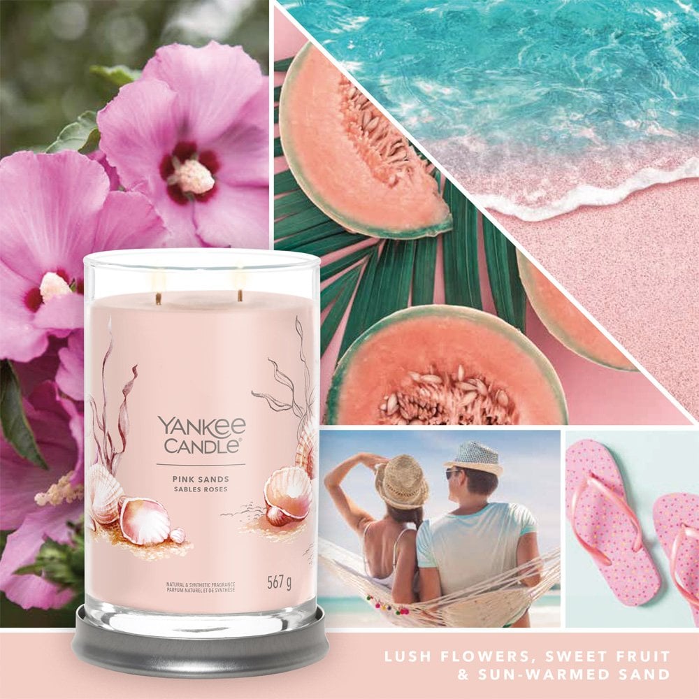 Yankee Candle Pink Sands Large Signature Tumbler Jar Candle