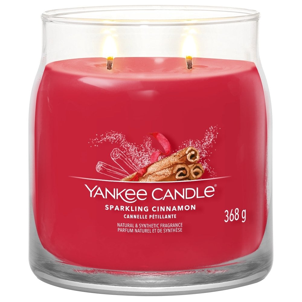 Yankee Candle Sparkling Cinnamon Medium Signature Jar Candle