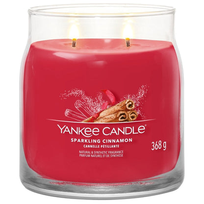 Yankee Candle Sparkling Cinnamon Medium Signature Jar Candle